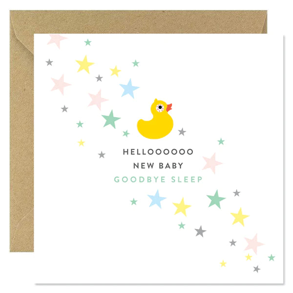 Hello Baby Goodbye Sleep Card