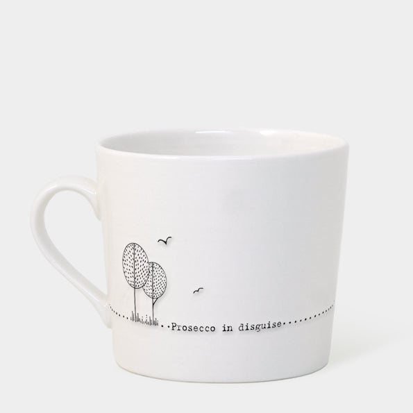 Prosecco in disguise- Wobbly Porcelain Mug