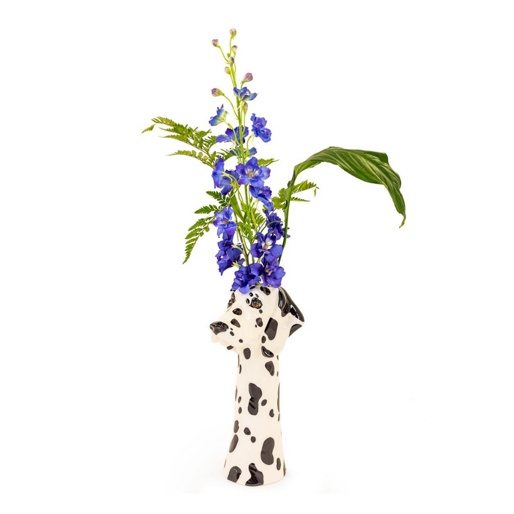 Ceramic Dalmation Head Vase/planter