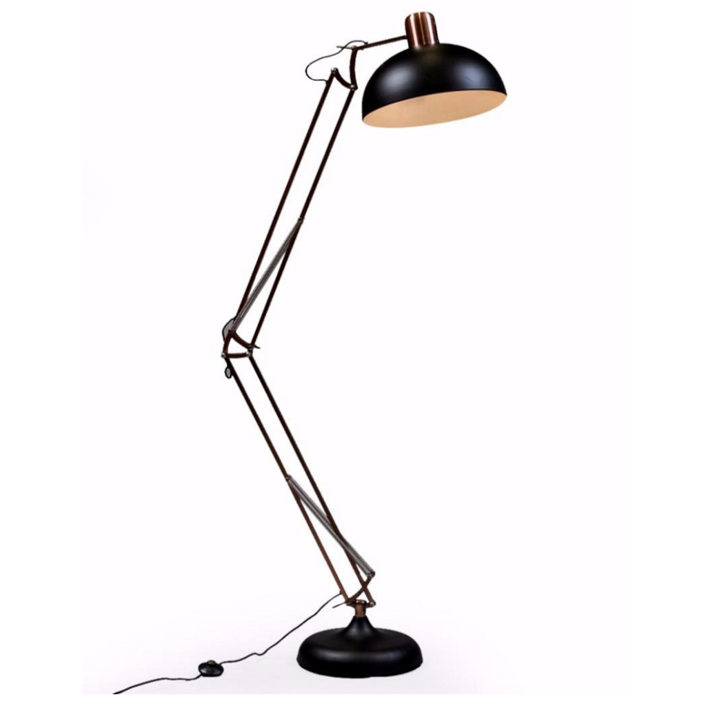 Matte Black / Vintage Copper XL Floor Lamp