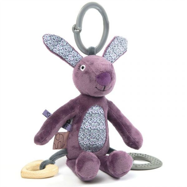 Dusty Purple Activity Toy Rabbit