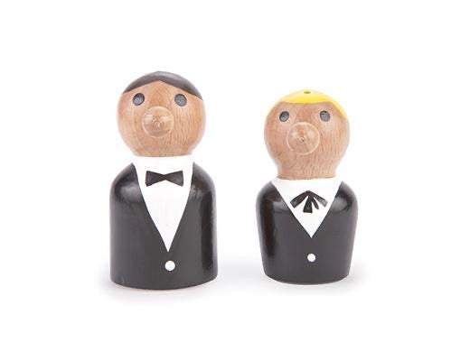 At your service salt and pepper shaker