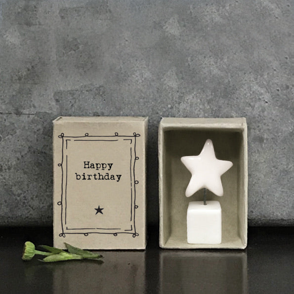 Matchbox Star "Happy Birthday"