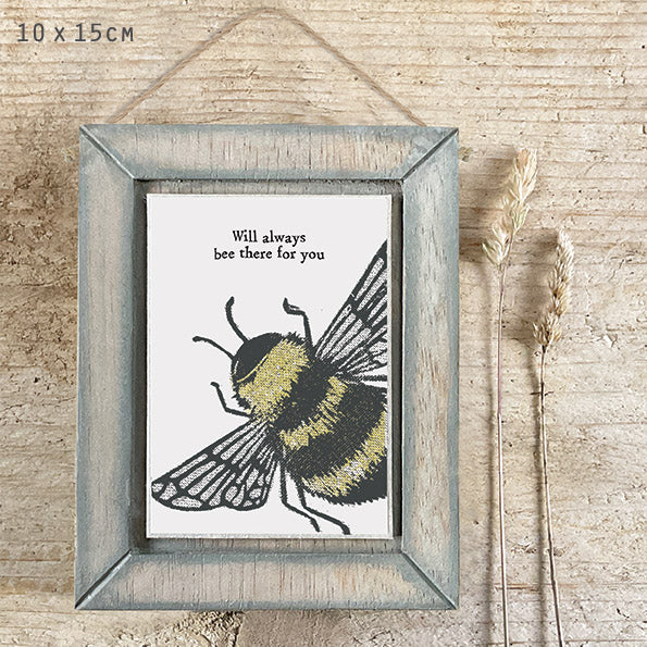 Block Print Pic - Will always BEE there for you