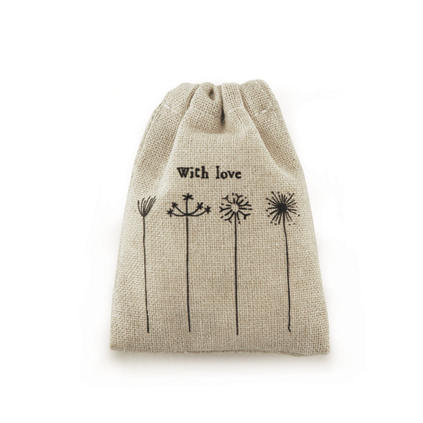 Small Drawstring Bag - With Love