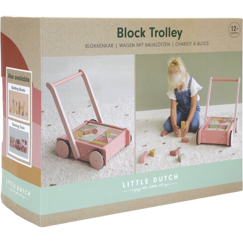 Block Trolley - Flowers