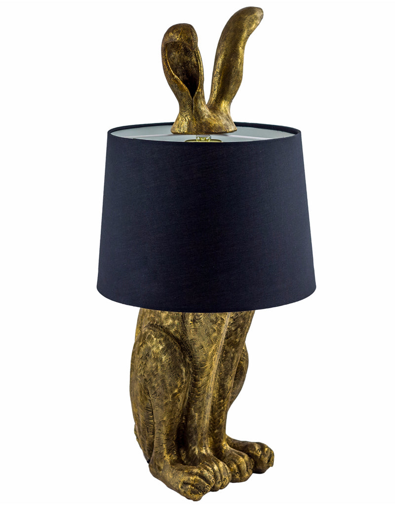Gold Rabbit Ears Table Lamp - Wild Atlantic Living