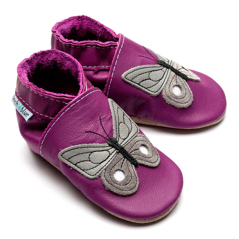 Papillon Grape Baby Shoes