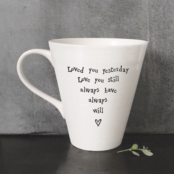 Loved you yesterday... Porcelain Mug