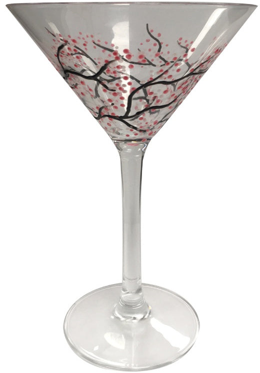 Japanese Blossom Martini Glass