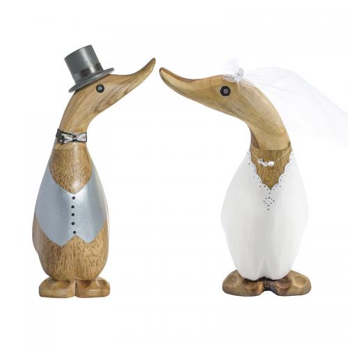 Bride and Groom Wooden Ducks