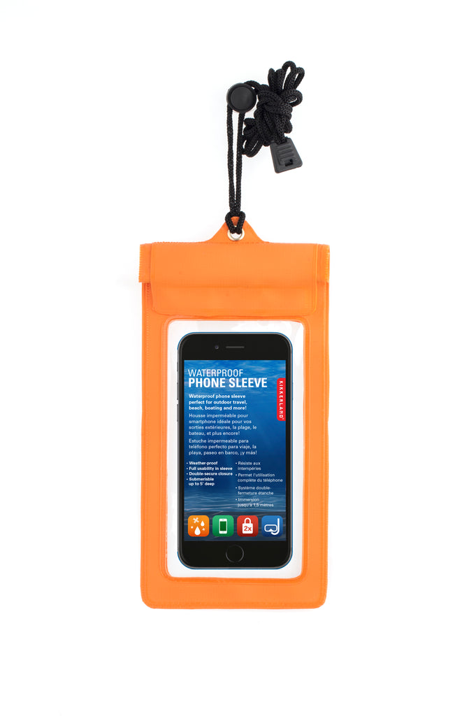 Orange Waterproof Phone Case / Pouch