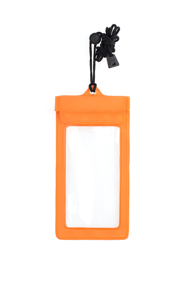 Orange Waterproof Phone Case / Pouch