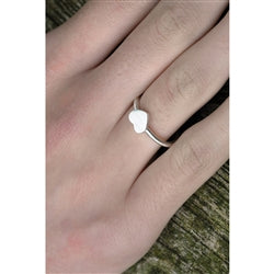 Small Open Back Heart Ring