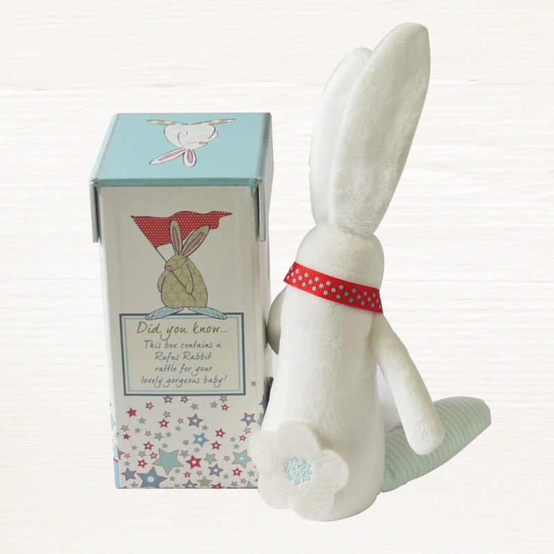 Baby Toy-bunny Rabbit rattle & box/Blue