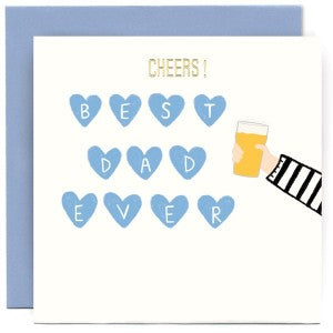 "Cheers! Best Dad Ever!" Card