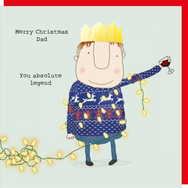 Christmas Dad Legand Card