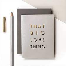 "That Big Love Thing" Card