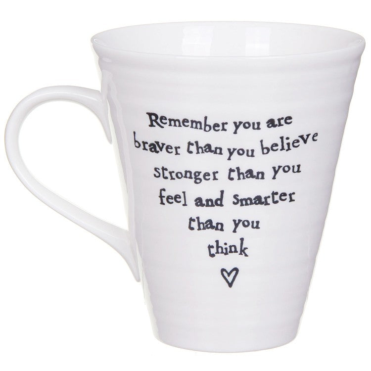 Remenber You Are Braver Porcelain Mug - Wild Atlantic Living