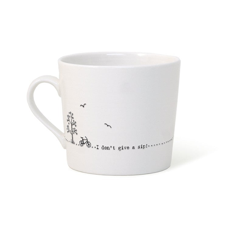 I Don't Give A Sip - Wobbly Porcelain Mug