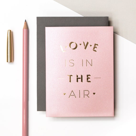 Mini "Love in the air" card