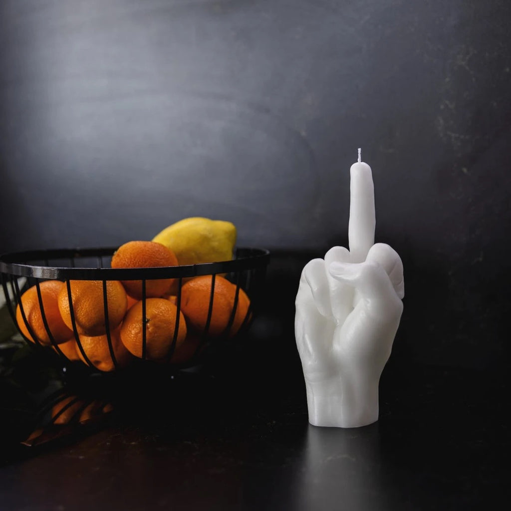 Fuck You Candle - White