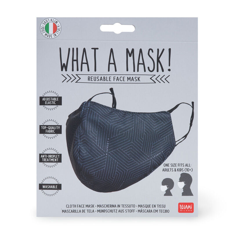 What a Mask! - Fabric mask (geometric)
