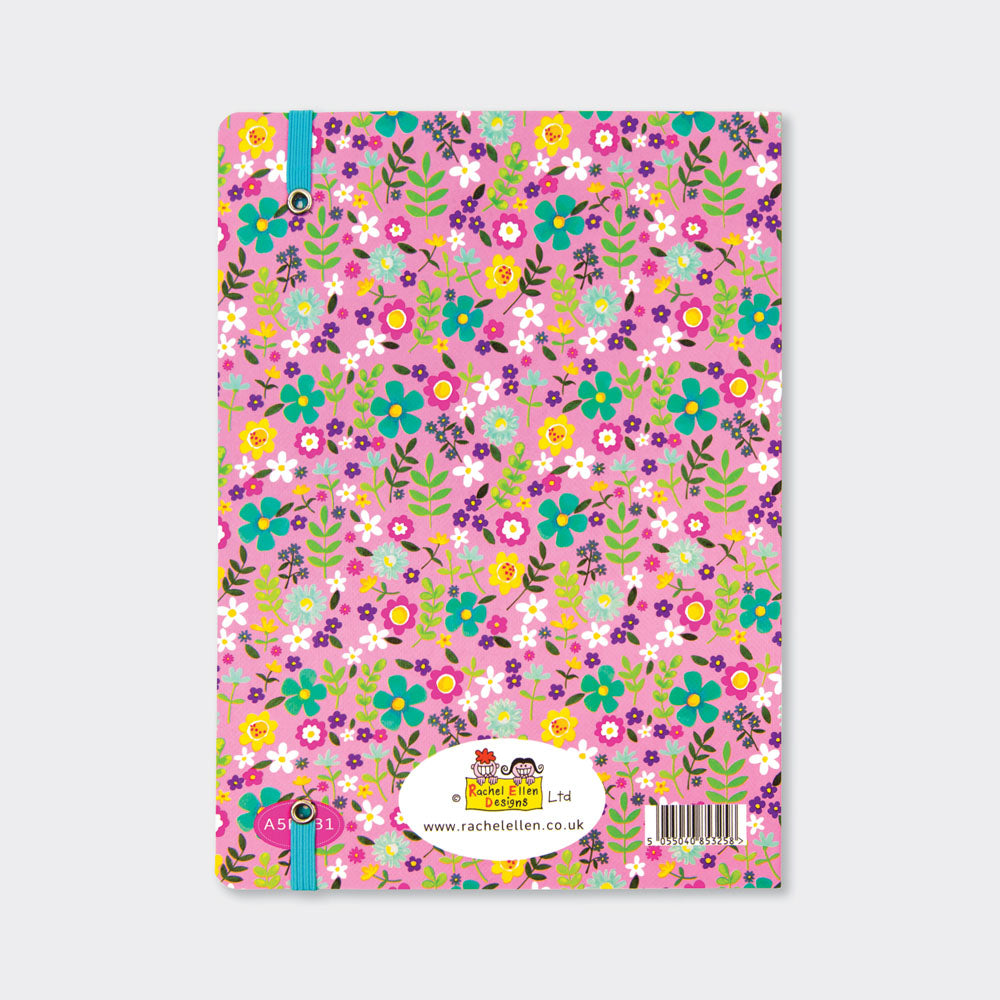 A5 NOTEBOOK PINK FLORAL NOTES