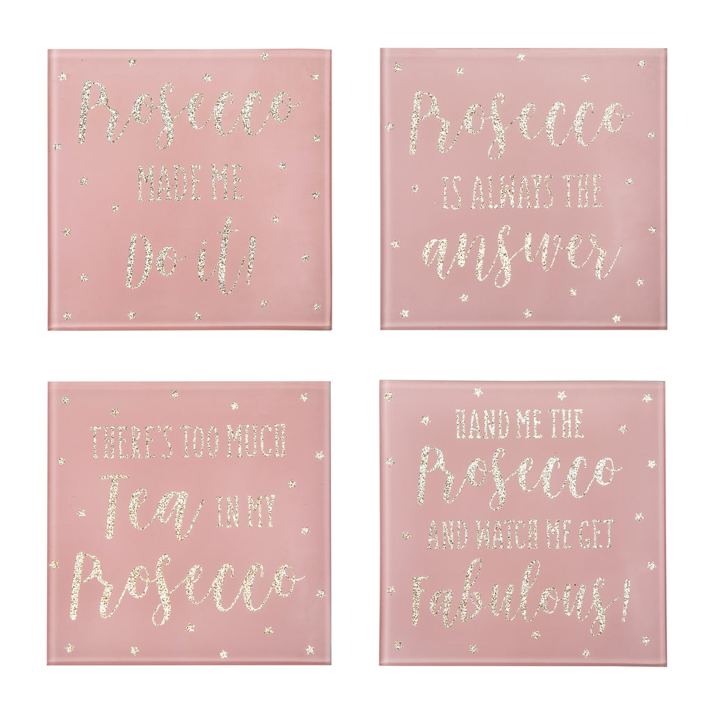 Prosecco Time Coasters - Set of 4