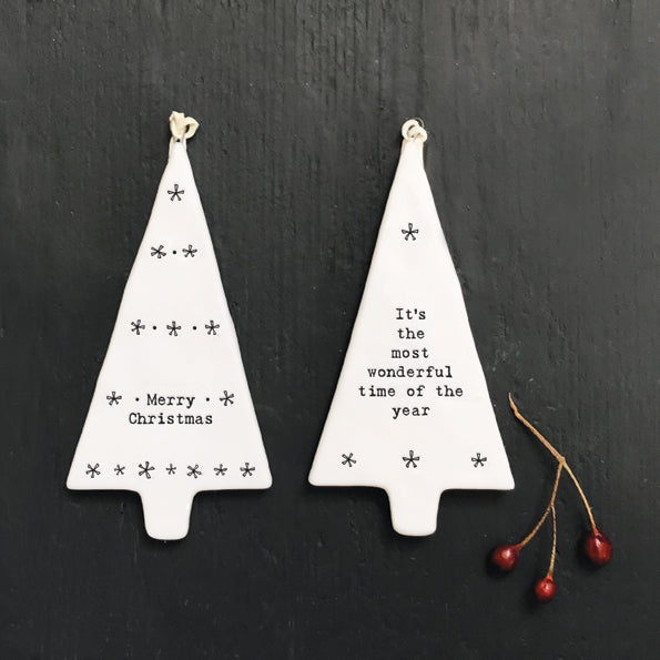 Porcelain Hanger - Most Wonderful Time of Year