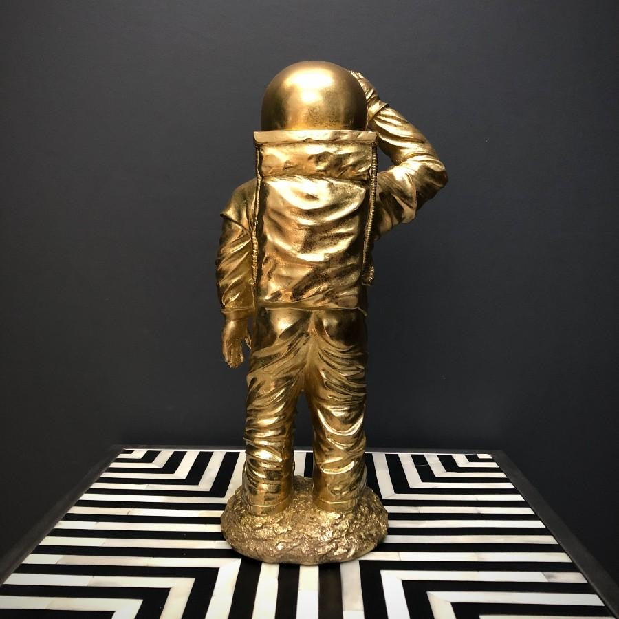 Gold Standing Astronaut Figure