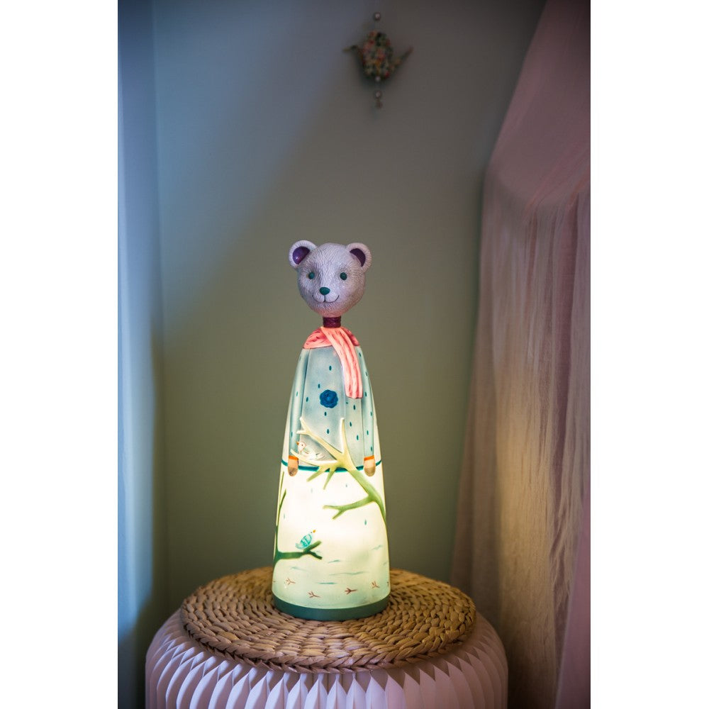 Handmade French bear lamp/night light