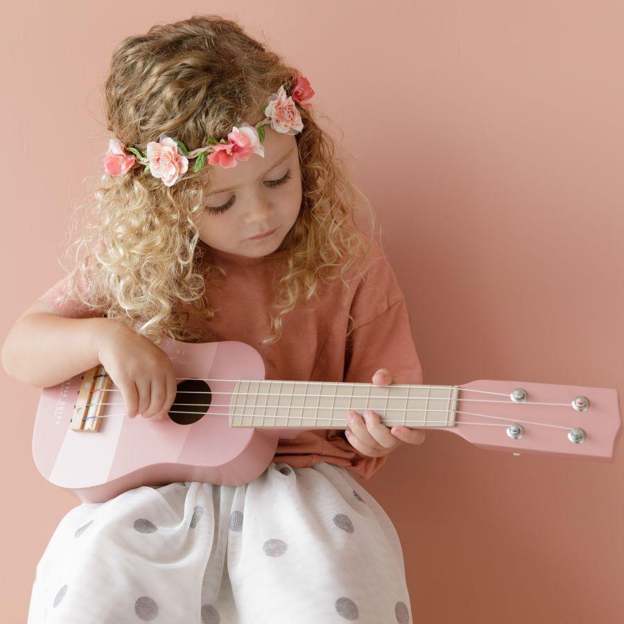Pink Wooden Guitar
