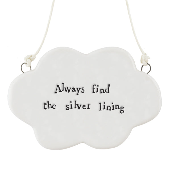 Silver lining Porcelain Cloud