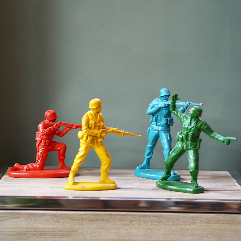 Set of 4 Toy Solider Figures